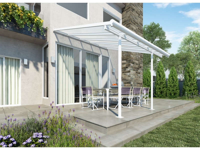 Sierra - 3 x 3,14 m - bijela/transparent