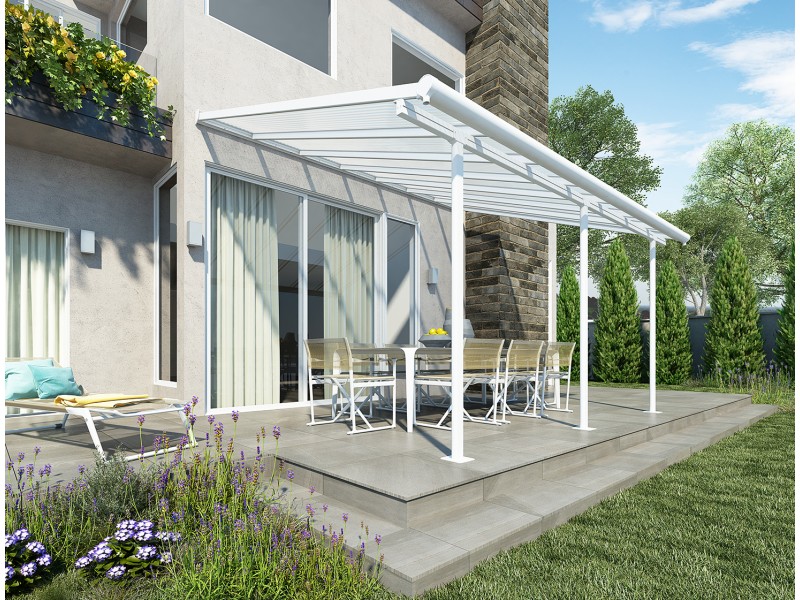 Sierra - 3 x 4,34 m - bijela/transparent