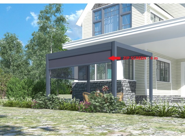 Zip Screen - 4 m - motorisiert