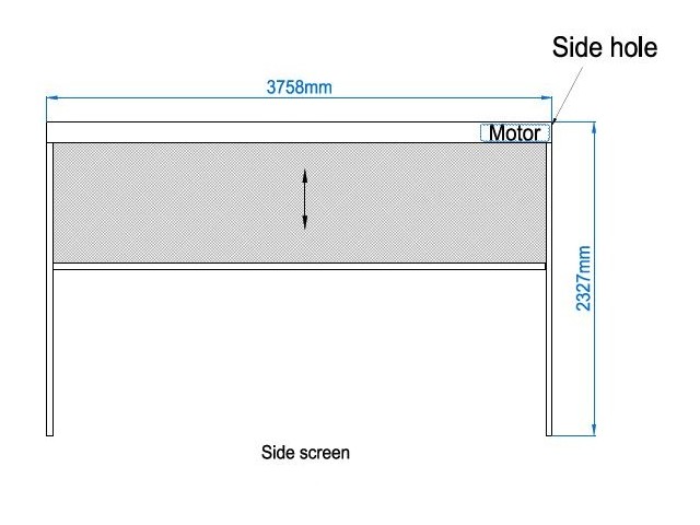 Zip Screen - 4 m - motorisiert