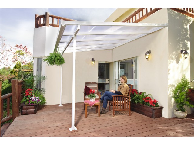 Feria - 3 x 3,07 m - bijela/transparent