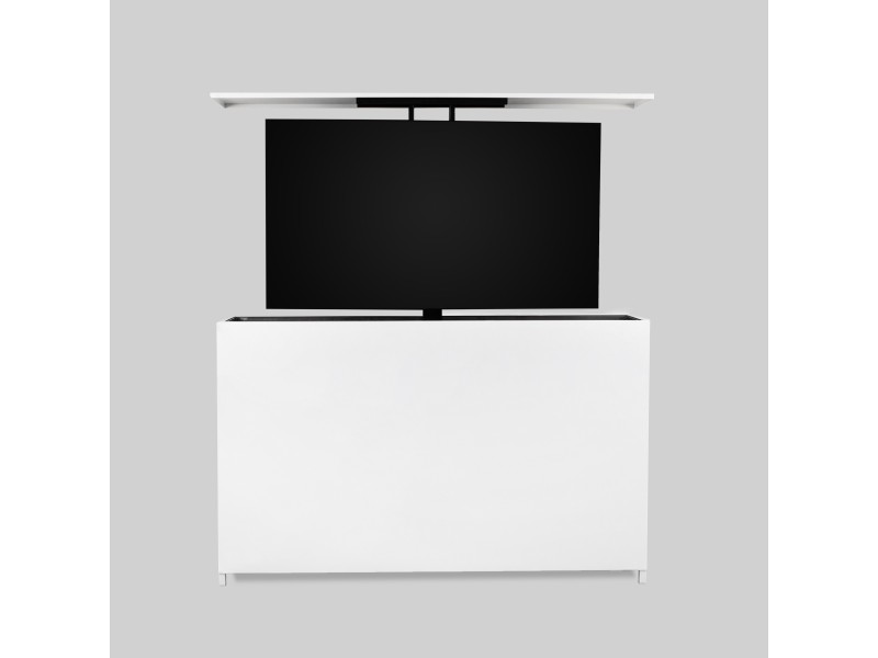 Outdoor TV Lift Schrank - pulverbeschichtetes Aluminium in weiß
