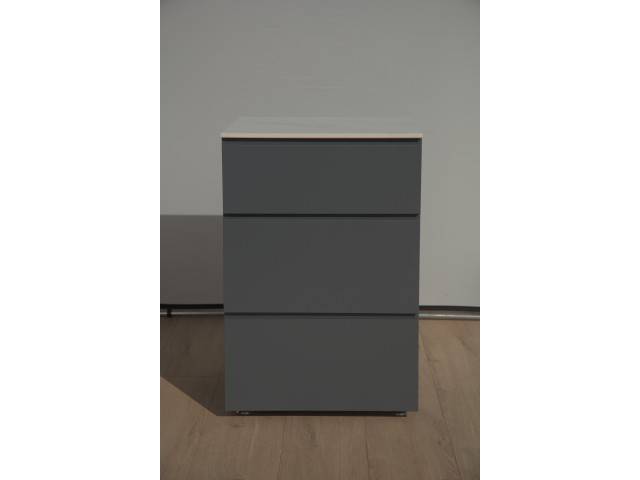 Modularna letna kuhinja - Element s predali, antracit