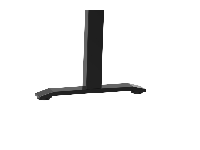 Steh-Sitz Tischgestell L-Form - schwarz